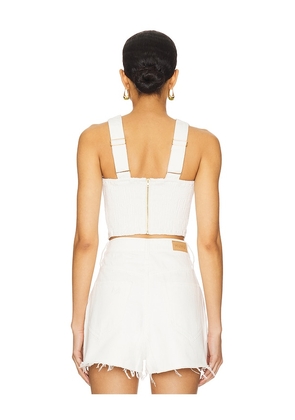 Show Me Your Mumu Crossroads Corset Top in White. Size M. Also in XS, L, XL.