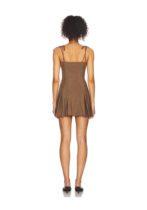 superdown Elanor Mini Dress in Brown. Size S. Also in XXS, L.