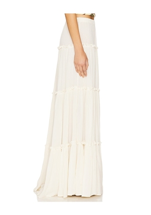 Tularosa Willa Maxi Skirt in Ivory. Size L. Also in XXS, XS, S, M.