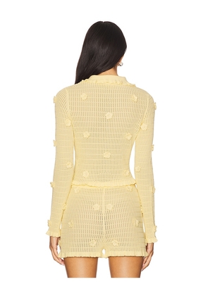Stone Cold Fox x REVOLVE Allayia Floral Cardigan in Yellow. Size M. Also in XS, XXS, S.