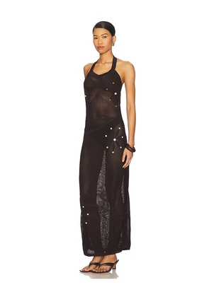 SIEDRES Essens Dress in Chocolate. Size S. Also in L, M.