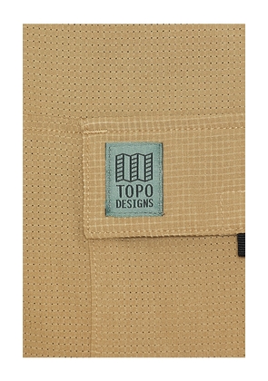 TOPO DESIGNS Retro River Shirt in Tan. Size M. Also in S.