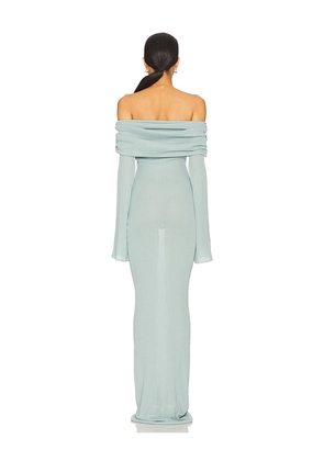 SEROYA Xenia Maxi Dress in Baby Blue. Size S. Also in M, XS.