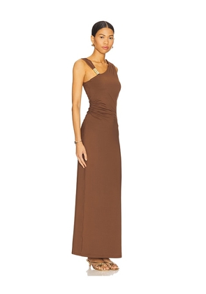 SNDYS x REVOLVE Baylee Maxi Dress in Brown. Size M. Also in L, S, XS, XXS.