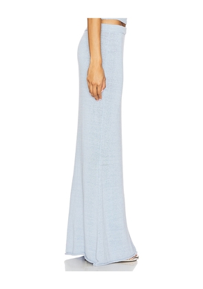 SEROYA Kora Maxi Skirt in Baby Blue. Size M. Also in L, S, XL, XS.