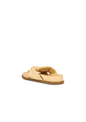 RAYE Brissa Slide in Tan. Size 5. Also in 7, 10.