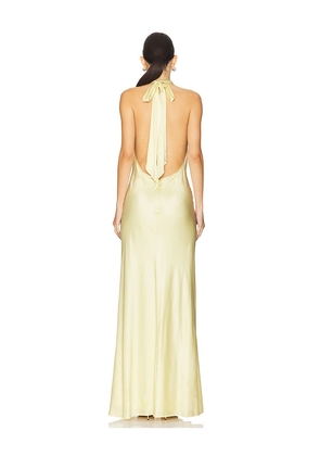 Stone Cold Fox x REVOLVE Amelia Gown in Lemon. Size M. Also in S, L, XL.