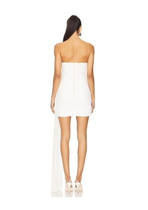 Runaway The Label Lacey Mini Dress in White. Size M. Also in XS, XL.