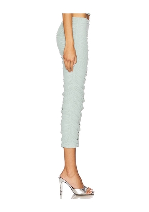 SEROYA Pia Midi Skirt in Baby Blue. Size S. Also in XXS, M.