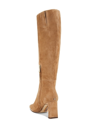Sam Edelman Sylvia Wide Calf Boot in Tan. Size 6. Also in 6.5, 7, 7.5, 8, 8.5, 9.