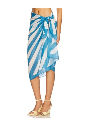 Solid & Striped The Pareo Skirt in Blue.