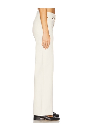 RE/DONE Mid Rise Wide Leg Jeans in Cream. Size 31. Also in 32.