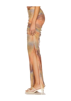Ronny Kobo x REVOLVE Bruno Skirt in Orange,Neutral. Size M. Also in XS, S, L.