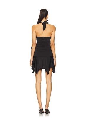 superdown Aryella Halter Mini Dress in Black. Size S. Also in XXS.