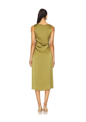 Theory Shoulder Drape Dress in Olive. Size 0. Also in 00, 4.