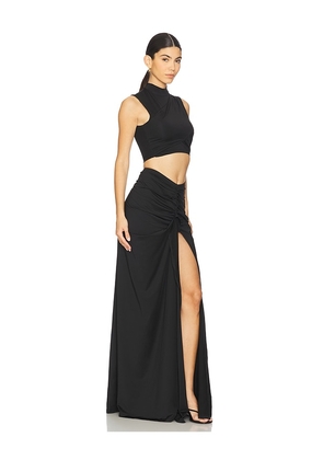 superdown Brioni Skirt Set in Black. Size S. Also in XS.