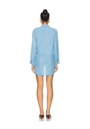 PQ Millie Tie Cover Up Dress in Blue. Size M-L. Also in XS-S.