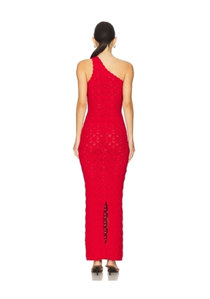 Ronny Kobo Zelda Knit Dress in Red. Size M. Also in L.