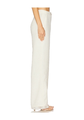SNDYS Piper Suit Pant in White. Size S. Also in XXS, XS, M, XL.