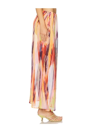 SNDYS St. Barts Maxi Skirt in Peach. Size M. Also in S, XL, XS.