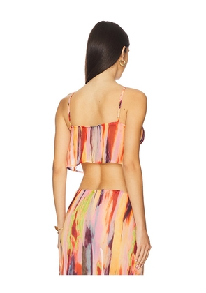 SNDYS St. Barts Tie Up Top in Peach. Size M. Also in L, S, XL, XS, XXL.