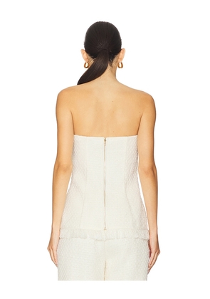 SNDYS Piper Top in White. Size M. Also in L, S, XS.