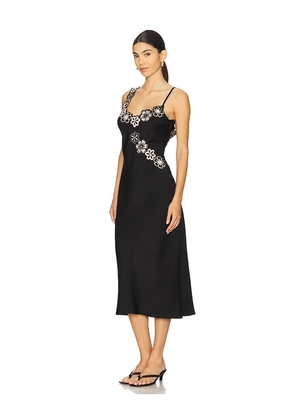 Tularosa Melani Midi Dress in Black. Size M. Also in S.