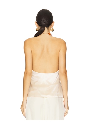 retrofete Milani Top in Beige. Size L. Also in M.