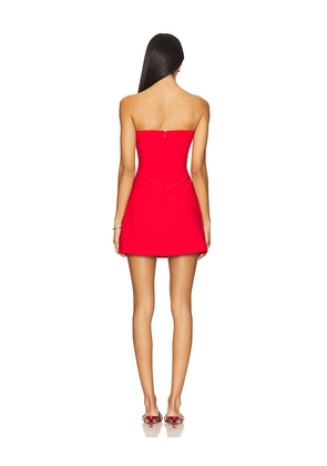 superdown Tessa Mini Dress in Red. Size L. Also in XXS, XS, S, M, XL.