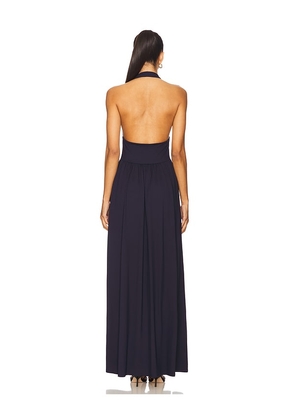 Susana Monaco Halter Gathered Dress in Navy. Size M. Also in XS, S.