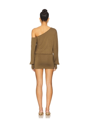 superdown Rosabella Mini Dress in Olive. Size L. Also in XS, XXS, S, M, XL.