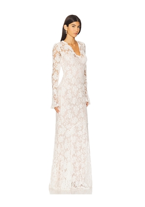 Stone Cold Fox x REVOLVE Grace Gown in Ivory. Size L. Also in XS, XXS.