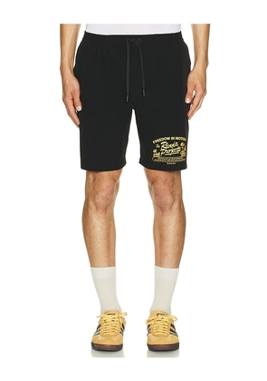 Rivvia Projects Daily Ride Five Star Swim Short in Black. Size 32. Also in 30, 34, 36.