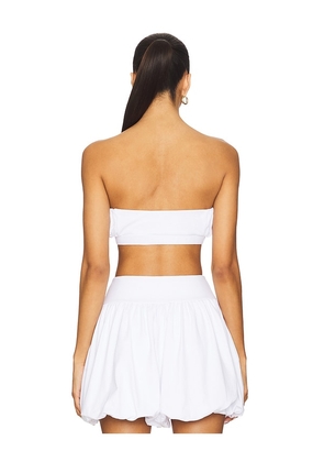 Susana Monaco Bubble Gathered Micro Tube in White. Size M. Also in S, L, XL.
