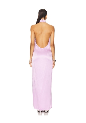 SNDYS x REVOLVE Halter Maxi Dress in Purple. Size M. Also in L, XL.