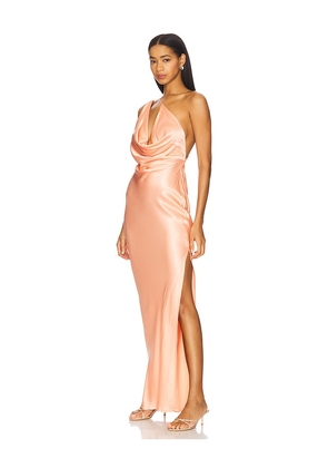 SNDYS x REVOLVE Johanna Cowl Neck Maxi in Coral. Size M. Also in S, XL.