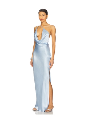 SNDYS x REVOLVE Johanna Cowl Neck Maxi in Baby Blue. Size M. Also in L, XS.