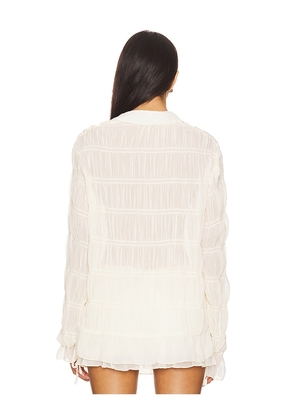SNDYS La Louisiane Shirt in White. Size M. Also in L, S.