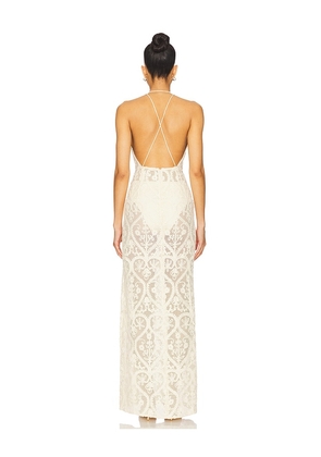 SAU LEE Frankie Amare Dress in Cream. Size 4. Also in 8.