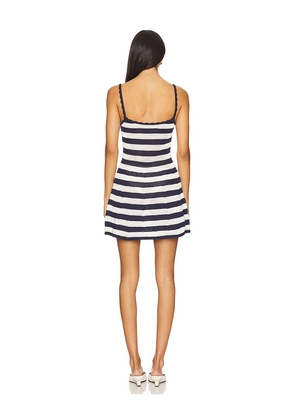 SEROYA Sienna Mini Dress in Navy. Size M. Also in L.