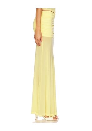 Runaway The Label x REVOLVE Meila Maxi Skirt in Yellow. Size M. Also in L, XL, XXL.