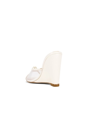 RAYE Luci Wedge in Ivory. Size 6. Also in 5.5, 6.5, 7, 7.5, 8, 8.5, 9, 9.5, 10.