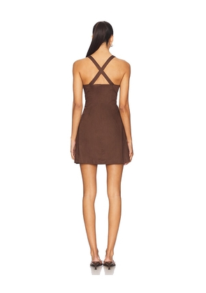 PAIGE Moxie Dress in Chocolate. Size 10. Also in 6, 8.