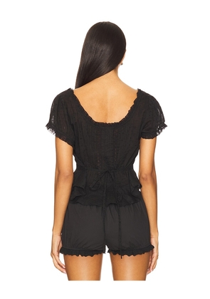 RIXO Sandi Top in Black. Size M. Also in S, XL.