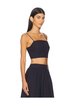 Susana Monaco Poplin Lace Up String Top in Black. Size M. Also in L, XL.