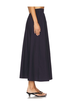 Susana Monaco Poplin Midi Skirt in Black. Size M. Also in S.