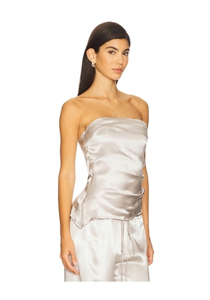 Tyler McGillivary Estelle Tube Top in Taupe. Size M. Also in S, XS, L, XL.