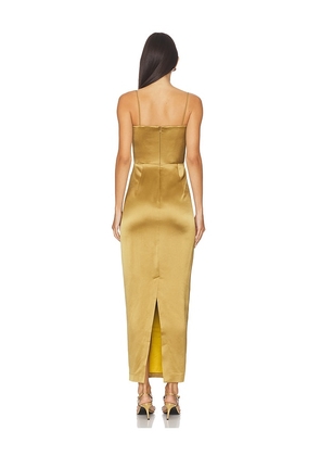 SAU LEE Taylor Dress in Olive. Size 10. Also in 2, 0, 4, 6, 12.