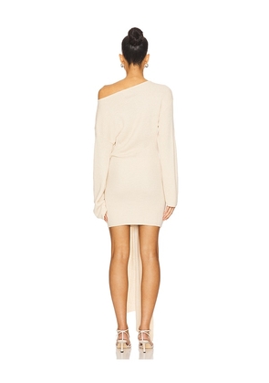 SEVEN WONDERS Himari Knit Mini Dress in Ivory. Size M. Also in XS, S.