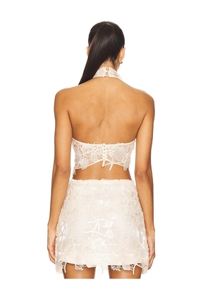 retrofete Louelle Sequin Top in Beige. Size M. Also in L.